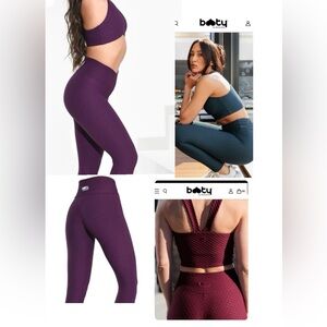 Booty By Brabants Croco Skin Workout Set,leggings only
color AÇAÍ🍓read below